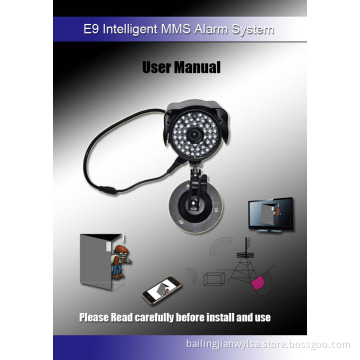 Intelligent Security GSM GPRS Camrea Alarm System (E9)